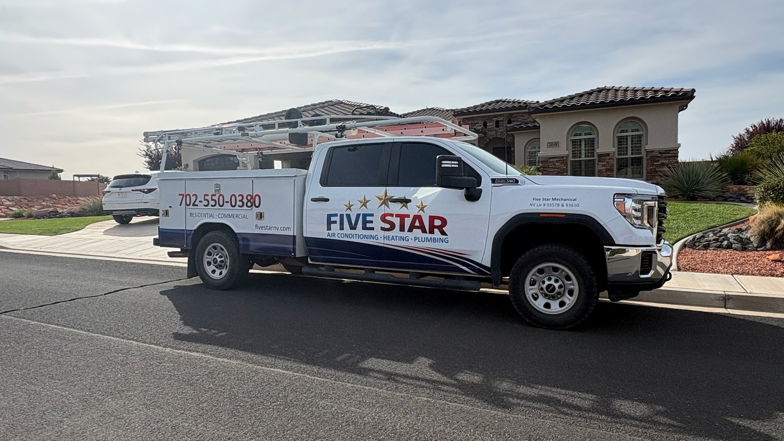 Five Star Mechanical service truck in Las Vegas